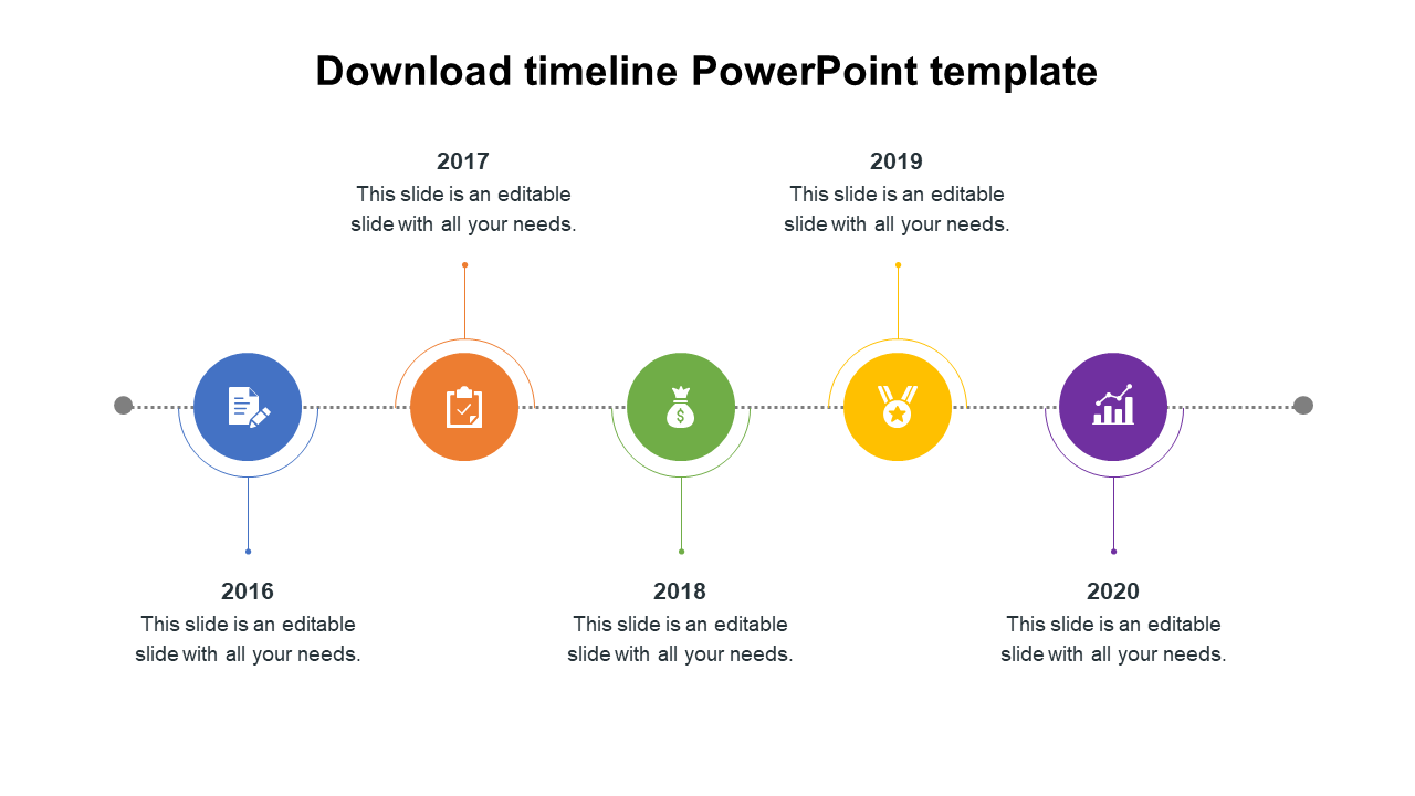 Download timeline PowerPoint template designs